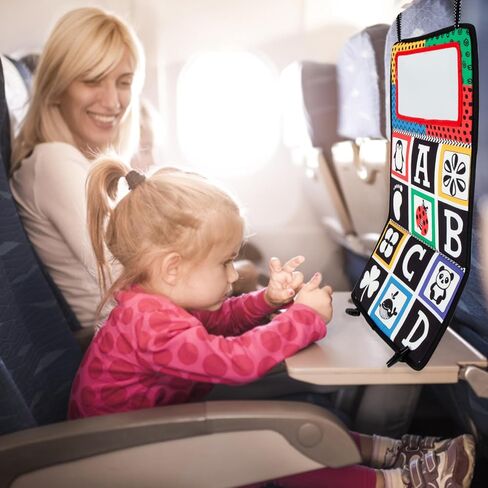 تومي تايم، ألعاب مرآة الطفل، نشاط عالي التباين، ألعاب نمو دماغ مونتيسوري لحديثي الولادة مع كتب مجعدة حسية وعضاضات للرضع من عمر 0-3-4-6-12 شهرًا، هدية سفر للأولاد والبنات in Kuwait