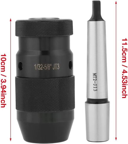 1-16mm Keyless Lathe Drill Chuck, Capacity 45# Steel Self Tighten Drill Chuck with MT2-JT3 Taper Arbor in Saudi Arabia