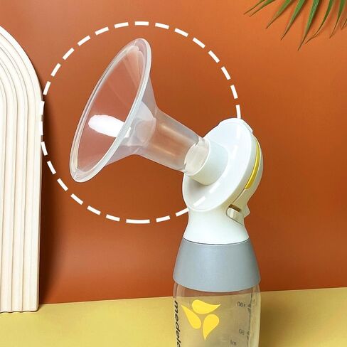 واقيات الثدي PumpMom 21 مم لأجزاء مضخة الثدي Medela، متوافقة مع ملحقات Medela، ليست أجزاء مضخة الثدي المرنة PersonalFit الأصلية، قطعتان (21 مم) in Kuwait