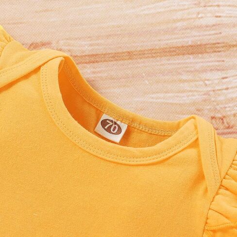 Infant Baby Girl Sunflower Little Miss Sassy Pant Outfits Short Sleeve Romper Headband in Saudi Arabia