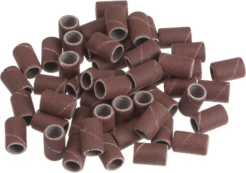 HARFINGTON 50pcs Sanding Drums 1/4 Inch Mini Sanding Sleeves 240 Grit Sanding Bands for Drum Sander Rotary Tools in Saudi Arabia