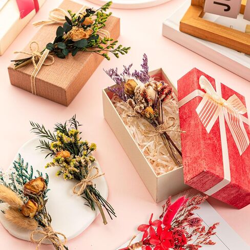 20 قطعة من الزهور المجففة الصغيرة للحرف اليدوية، زهور مجففة مع سيقان للحرف اليدوية، ديكور حفلات الزهور البرية لهدايا دعائم الصور التي تصنعها بنفسك in Kuwait