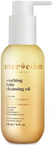 زيت منظف مهدئ للأطفال من Evereden، 4 أونصة سائلة. | جميع منتجات العناية الطبيعية والنظيفة بالأطفال | غير سامة وخالية من العطور | المكونات النباتية والعضوية in Kuwait
