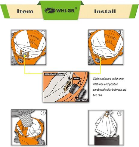 فلتر خرطوشة غبار قياسي بطبقة واحدة VF4000 72947 من ريدجيت لمعظم المكانس الرطبة والجافة سعة 5-20 جالون + 5 عبوات VF3502 اكياس فلتر تفريغ عالية الكفاءة بطبقتين لمكنسة ريدجيت 12-16 جالون شوب فاك in Kuwait