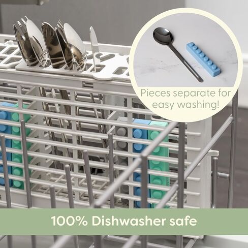 طقم أواني الأطفال الصغار من الفولاذ المقاوم للصدأ | أدوات فضية للتعلم الذاتي 9 قطع من شركة UpwardBaby | مقبض سيليكون متشابك للمدرسة سهلة الإمساك | سكين ملاعق 3 شوك خالية من البيسفينول A للأطفال in Kuwait