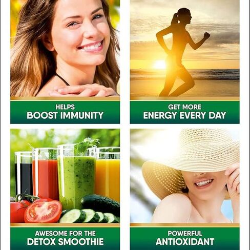 Pure Organic Chlorella - Broken Cell Wall 600 mg Veggie Capsules ( 1200 mg Serving ) - Powder Supplement for Natural Detoxification, Best with Spirulina, No Aftertaste, Made in USA, 3 Month Supply in Kuwait