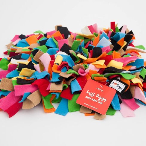 اي هارت دوجز بساط سنيف ديجي سنافل للكلاب - العاب ممتعة للكلاب لتعزيز التحفيز الذهني - احجية طعام الكلاب التفاعلية - الوان قصاصات ورقية 12 انش × 12 انش in Kuwait