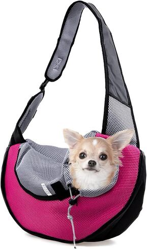 حقيبة حمل للكلاب الصغيرة والقطط من ابيبيزي، حقيبة شبكية جيدة التهوية بدون استخدام اليدين حتى 5 باوند، هدية in Kuwait