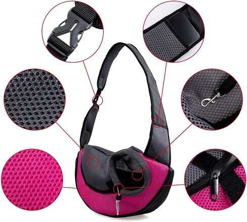حقيبة حمل للكلاب الصغيرة والقطط من ابيبيزي، حقيبة شبكية جيدة التهوية بدون استخدام اليدين حتى 5 باوند، هدية in Kuwait