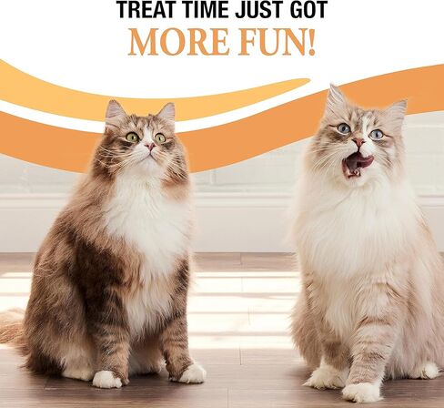 ملاعق جيدة ولذيذة ولذيذة مع الدجاج الحقيقي وسمك السلمون والبط، 6 أنابيب، مكافآت مبللة ثلاثية النكهات قابلة للعصر ولعق للقطط مع ملعقة مدمجة لتقليل الفوضى in Kuwait