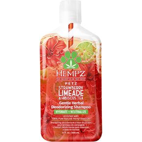 غسول شامبو للكلاب من هيمبز بيتز - الأناناس الحلو والبطيخ بالعسل - إصدار محدود للحيوانات الأليفة مضاد للحساسية، مرطب لتخفيف الحكة للبشرة الجافة والحساسة والمعرضة للحساسية - 17 أونصة سائلة in Kuwait