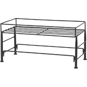 PetRageous 81030 Gizmo's Set The Table Steel Frame Dog Feeder, 3-Inch Tall Dining Table by 13-Inch Long and 5.75-Inch Wide, Holds Two 5.5-Inch Diameter Bowls, for Small and Medium Dogs and Cats, Black in Saudi Arabia