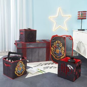 Harry Potter 5 Piece Storage Solution Set, come with Collapsible Storage Trunk, Pop Up Hamper, 2 Storage Cubes, 1 Sequin Storage Cube in Saudi Arabia
