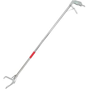 Snake Tongs Snake Catcher Stainless Steel Snake Catch Clip Folding r Wide Jaw Capture Clamp with Lock (1.2M Long) Silver 63X13CM L152917QEB