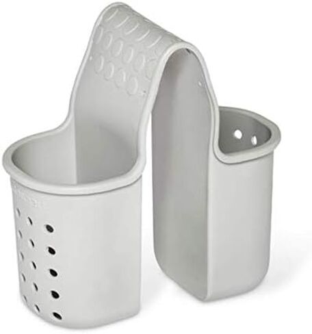 سرج حوض الاستحمام ذو جيبين من شركة ماديسمارت | مجموعة الحمام | مقصورتين | تخزين إضافي للألعاب والصابون والشامبو | يتم تعليقه على جانب الحوض | مادة ناعمة الملمس تمنع الانزلاق | خالية من البيسفينول in Kuwait