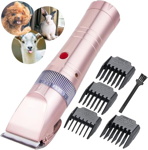 Satoha AUDOC Professional Fur Clipper for Dogs, Low Performance Dog Clipper for Thick, Heavy Grooming Trimmer with Protective Combs for Dogs, Cats and Other Animals in Kuwait