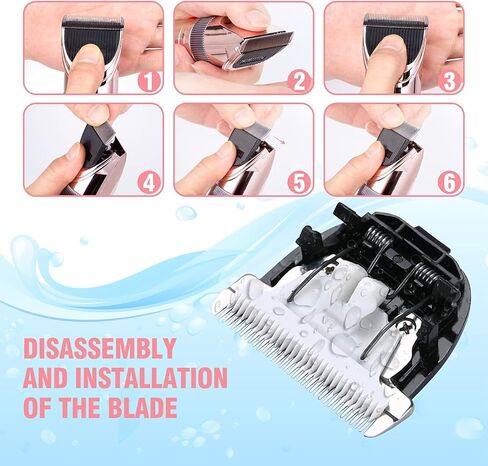 Satoha AUDOC Professional Fur Clipper for Dogs, Low Performance Dog Clipper for Thick, Heavy Grooming Trimmer with Protective Combs for Dogs, Cats and Other Animals in Kuwait