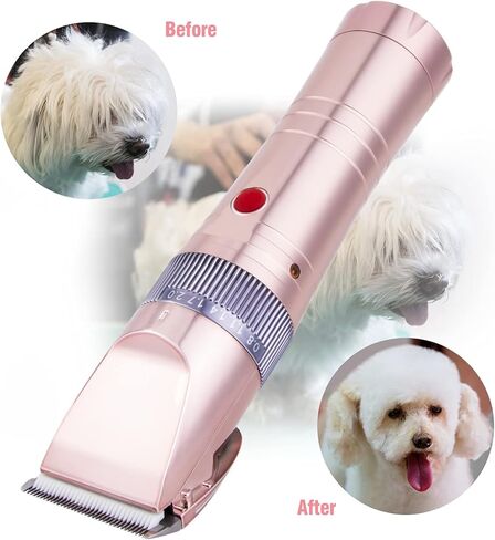 Satoha AUDOC Professional Fur Clipper for Dogs, Low Performance Dog Clipper for Thick, Heavy Grooming Trimmer with Protective Combs for Dogs, Cats and Other Animals in Kuwait