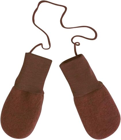 Ecoable Baby Thumbless Mittens: Organic Merino Wool Snow Gloves with String in Kuwait