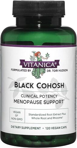 Vitanica Black Cohosh, Cimicifuga Extract Plus, Vegan, 120 Capsules in Saudi Arabia