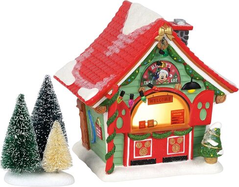 Department 56 Porcelain Disney Village Mickey Mouse Tree Lot Lit Building, 6 Inch, Multicolor in Saudi Arabia