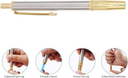 Healifty Stainless Steel Lancing Device Lancet Pen Sampling Pen Lancet Device in Saudi Arabia