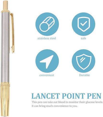 Healifty Stainless Steel Lancing Device Lancet Pen Sampling Pen Lancet Device in Saudi Arabia