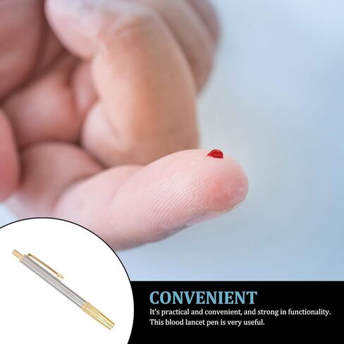 Healifty Stainless Steel Lancing Device Lancet Pen Sampling Pen Lancet Device in Saudi Arabia