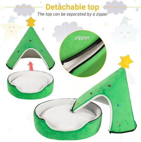 سرير مخروطي الشكل للقطط والكلاب على شكل شجرة الكريسماس in Kuwait