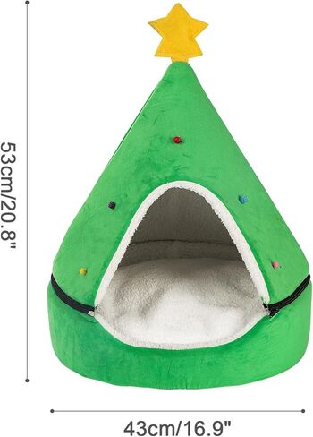 سرير مخروطي الشكل للقطط والكلاب على شكل شجرة الكريسماس in Kuwait