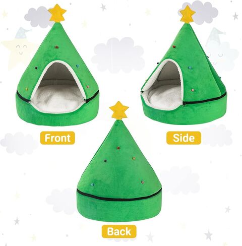 سرير مخروطي الشكل للقطط والكلاب على شكل شجرة الكريسماس in Kuwait