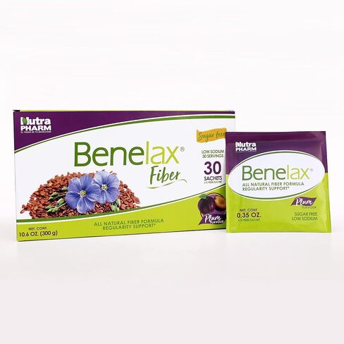 منظم معوي من بينيلاكس، 30 كيس | ينظم ويحفز العبور المعوي، يمنع ويحارب الإمساك المزمن، يحسن توازن البكتيريا المعوية، 0.18 اونصة من الفايبر لكل وجبة. in Kuwait