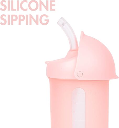 Boon Swig Insulated Silicone Straw Sippy Cup - Flip Top Spill Proof Toddler Straw Cups - Baby and Toddler Feeding Supplies - Baby Travel Essentials - 9 Oz - Mint in Kuwait