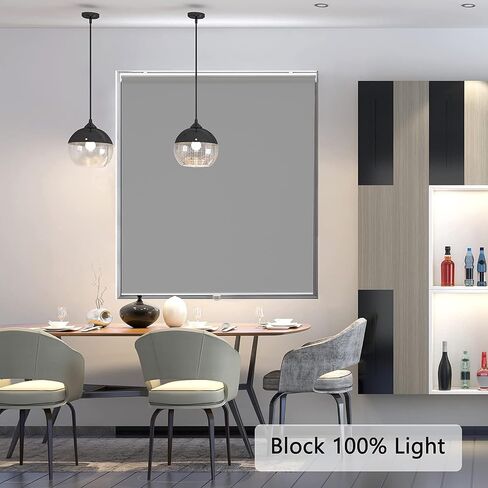 AOSKY ستائر النوافذ الدوارة ستائر التعتيم للنوافذ غرفة النوم اللاسلكية غرفة النوم ظلال داكنة ستائر الأبواب مع معزولة حراريًا سهلة التركيب للحمام المنزلي والمكتب W35 xL72 أبيض عاجي in Kuwait