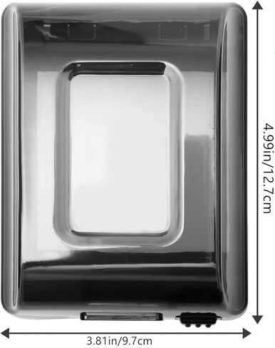 صندوق أمان الطفل مزود بغطاء شفاف مزود بمقبس كهربائي حامي الطفل مقاوم للمطبخ سهل التركيب باللون الأسود، مقاس 9.7 سم × 12.7 سم in Kuwait