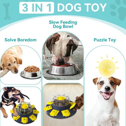Vetmor Dog Puzzle Toys for Large Medium Small Dog Enrichment Toys Dog Treat Puzzle Feeder in Kuwait