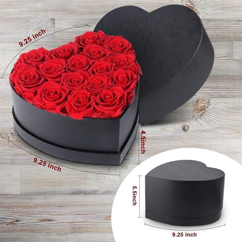 Preserved Rose Red Heart-Shaped in Kuwait
