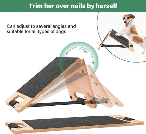 مربع خدش من HOOMTREE للكلاب، وسادة خدش للأظافر - 2 وضع استخدام قابل للتعديل خالٍ من الخوف للعناية بالأظافر بديل لقص أظافر الكلاب in Kuwait