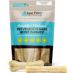 Raw Paws Compressed Rawhide Dog Chew Variety Pack, 10 Pack - 10" Compressed Rawhide Sticks & 6" Bones - Pressed Rawhide for Medium Dogs - Rawhide Chews Dog Treat Value Pack - Variety Dog Chews