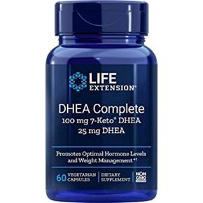 Life Extension DHEA Complete، 100 مجم 7-كيتو DHEA، 25 مجم DHEA، 60 كبسولة in Kuwait