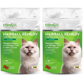 TOMLYN Hairball Remedy Chews for Cats 60 Count - Pack of 2 in Kuwait