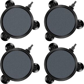 Pawfly Aquarium 4 Inch Air Stone Disc Bubble Diffuser Release Tool for Air Pumps Buckets Fish Tanks Ponds DWC Reservoirs and Circulation System - 2 Pack in Saudi Arabia