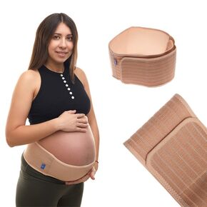 Guardani Belly Band Pregnancy Support - Adjustable Maternity Belly Band for Women - Soft & Skin Friendly Pregnancy Belt to Reduce Back Pain - Flexible Maternity Belt Available in 2 Sizes & Colors