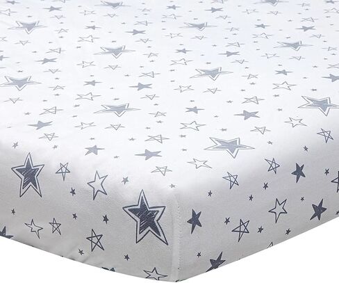 4 Pack Star and Moon Neutral Unisex Fitted Baby Sheets Set for Baby Boys or Girls (Crib Sheets) in Saudi Arabia