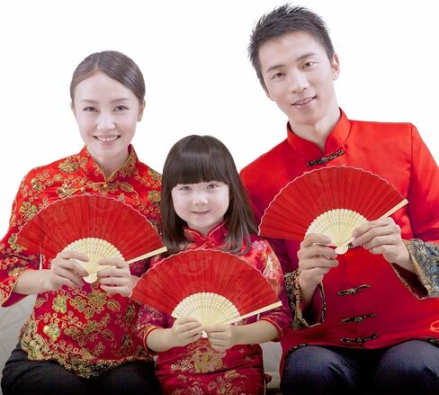 Winlyn 12 Sets Red Silk Hand Fans Chinese Handheld Silk Fans Bamboo Folding Fans Oriental Hand Fans with Bags for Asian Chinese Lunar New Year Party Favors Gift Dance Wedding Festival Holiday Decor in Saudi Arabia
