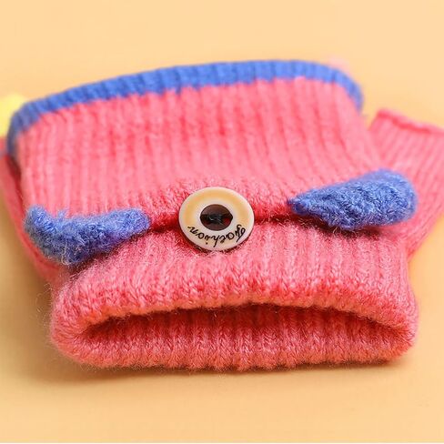 قفازات شتوية للاطفال من 3 ازواج، قفازات بدون اصابع قابلة للتحويل، قفازات دافئة بغطاء قلاب للاطفال بعمر 1-6 سنوات (ازرق فاتح، ازرق غامق، رمادي) in Kuwait