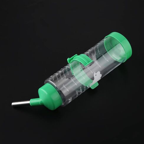 زجاجة مياه هامستر 250 مل، موزع للشرب معلق بدون تنقيط، نافورة شرب أوتوماتيكية للحيوانات الصغيرة والفئران والجرذان والجرذان والسنجاب والخنازير الغينية in Kuwait