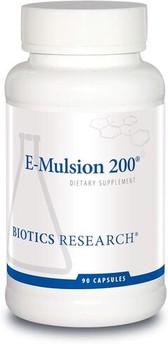 Biotics Research E-Mulsion 200© - مستحلب، امتصاص معزز، فيتامين E، توكوفيرولات مختلطة، مضادات الأكسدة، صحة القلب والأوعية الدموية، دعم المناعة، 90 كبسولة in Saudi Arabia