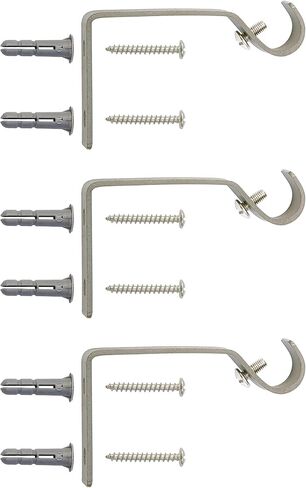 48-86 in. Petite Café Adjustable Urn End Curtain Rod, 1/2 in. Diameter, Pewter in Kuwait