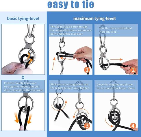 حلقة ربط الخيل من اتش اس اس زد اكس اف ار، معدات تدريب الخيل مع مسمار عين من الستانلس ستيل، حلقة ربط متينة من الستانلس ستيل للخيول تمنع الخيول من الانسحاب للخلف من قطعتين in Kuwait